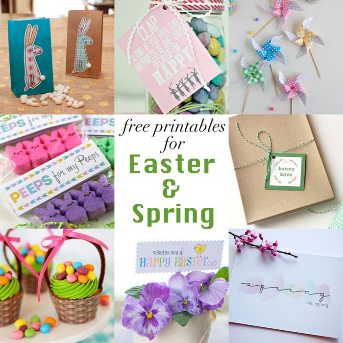 8 new free printables for Easter & Spring