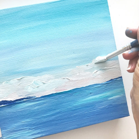 DIY Ocean Painting | Americana Premium – Kori Clark